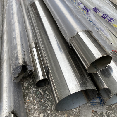 304 Stainless Steel Tube Pipe Hot Cold Rolled 2 - 8 Inch Seamless Round Tube